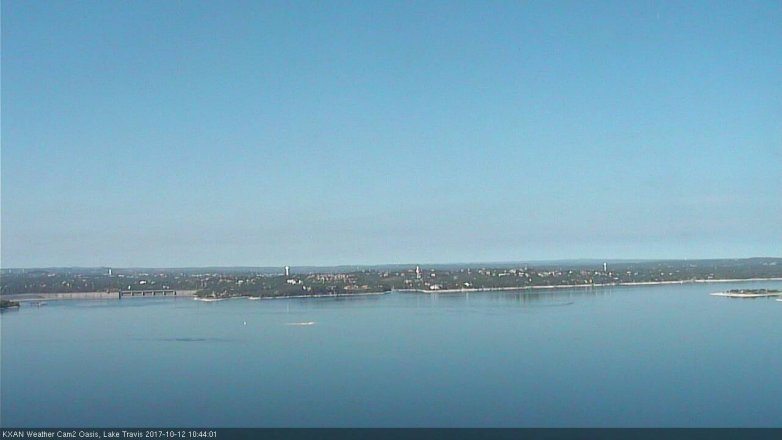 Lake Travis webcam, October 12, 2017 10:05 AM CT