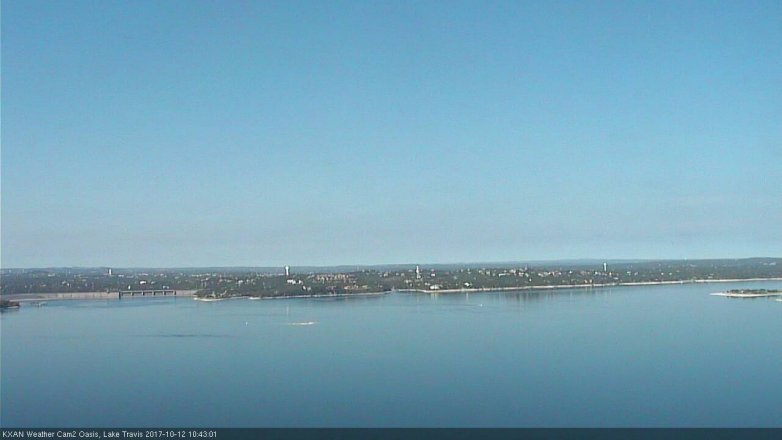 Lake Travis webcam, October 12, 2017 10:15 AM CT