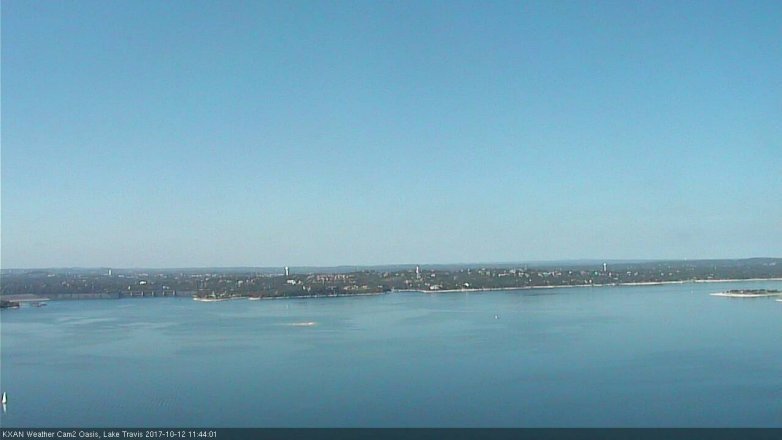 Lake Travis webcam, October 12, 2017 10:50 AM CT