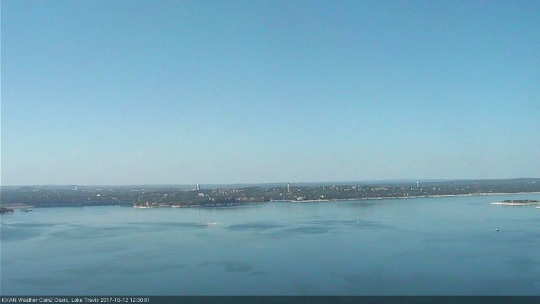 Lake Travis webcam, October 12, 2017 11:35 AM CT