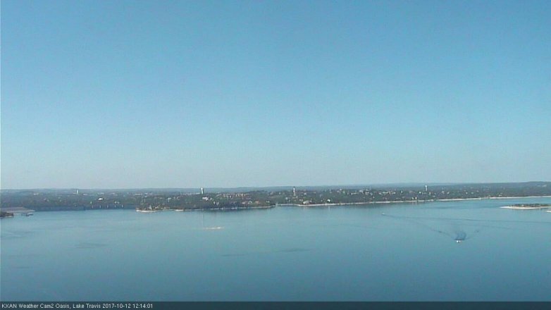 Lake Travis webcam, October 12, 2017 11:45 AM CT