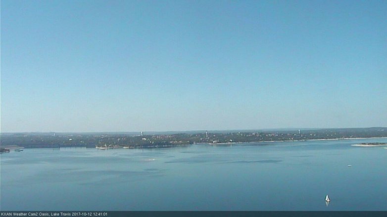 Lake Travis webcam, October 12, 2017 12:10 PM CT