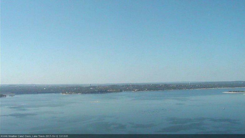 Lake Travis webcam, October 12, 2017 12:20 PM CT