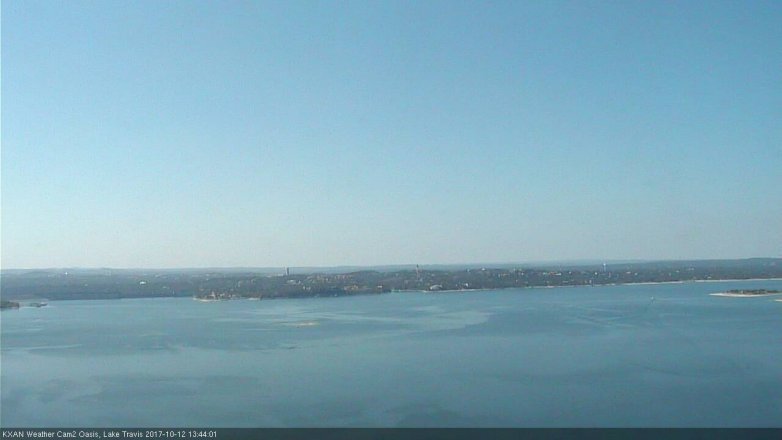 Lake Travis webcam, October 12, 2017 12:50 PM CT