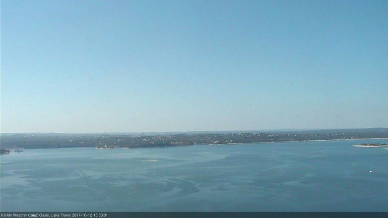 Lake Travis webcam, October 12, 2017 1:00 PM CT