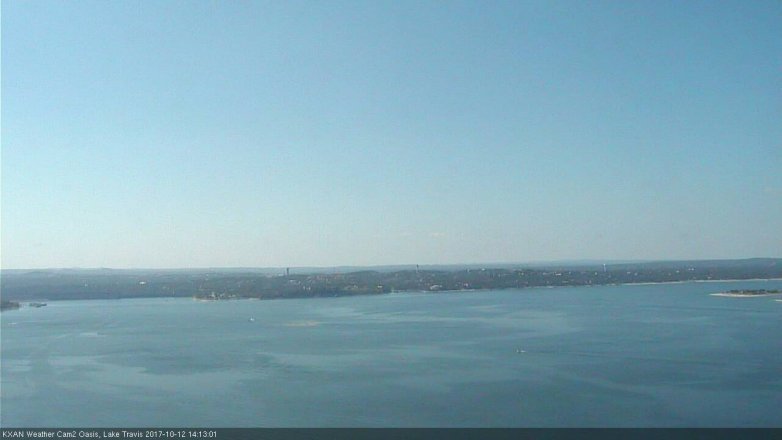 Lake Travis webcam, October 12, 2017 1:25 PM CT