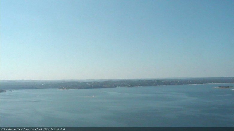 Lake Travis webcam, October 12, 2017 1:45 PM CT