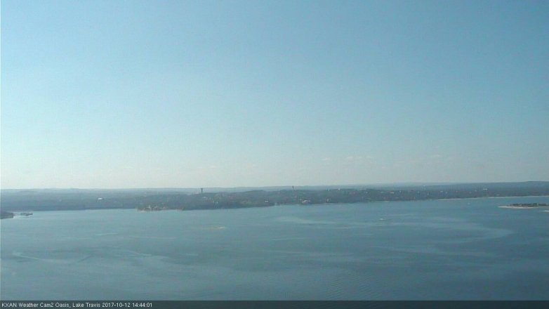Lake Travis webcam, October 12, 2017 2:00 PM CT