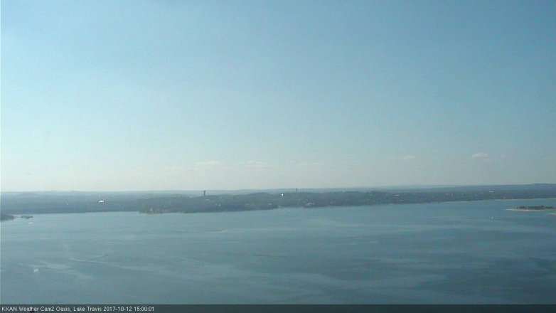 Lake Travis webcam, October 12, 2017 2:10 PM CT