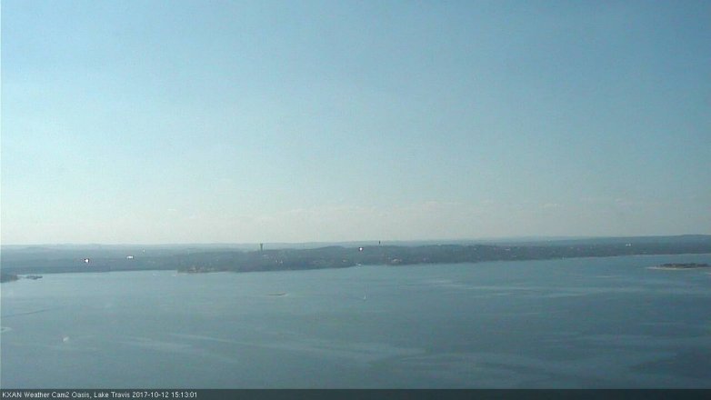 Lake Travis webcam, October 12, 2017 2:20 PM CT