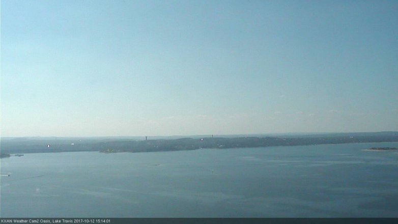 Lake Travis webcam, October 12, 2017 2:40 PM CT