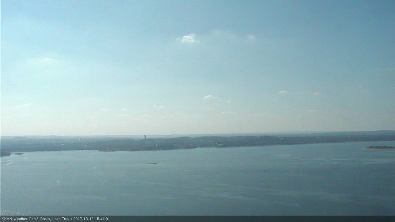 Lake Travis webcam, October 12, 2017 2:55 PM CT
