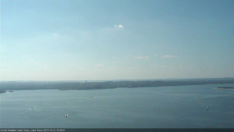 Lake Travis webcam, October 12, 2017 3:00 PM CT