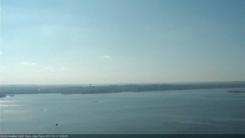 Lake Travis webcam, October 12, 2017 3:05 PM CT
