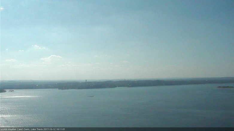Lake Travis webcam, October 12, 2017 3:20 PM CT