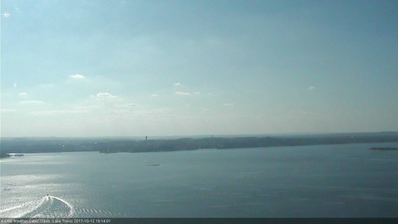Lake Travis webcam, October 12, 2017 3:30 PM CT