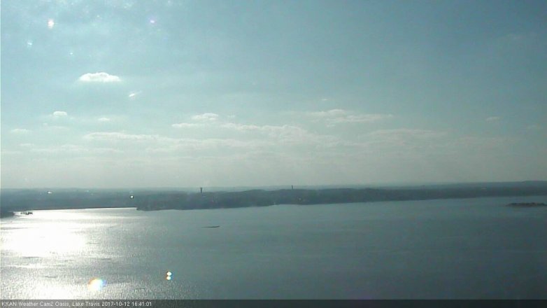 Lake Travis webcam, October 12, 2017 3:50 PM CT