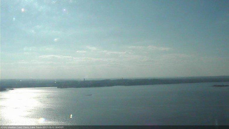 Lake Travis webcam, October 12, 2017 4:00 PM CT