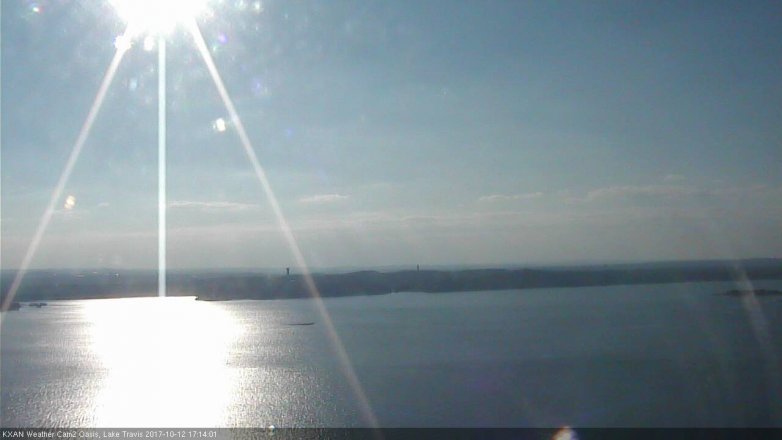 Lake Travis webcam, October 12, 2017 4:40 PM CT