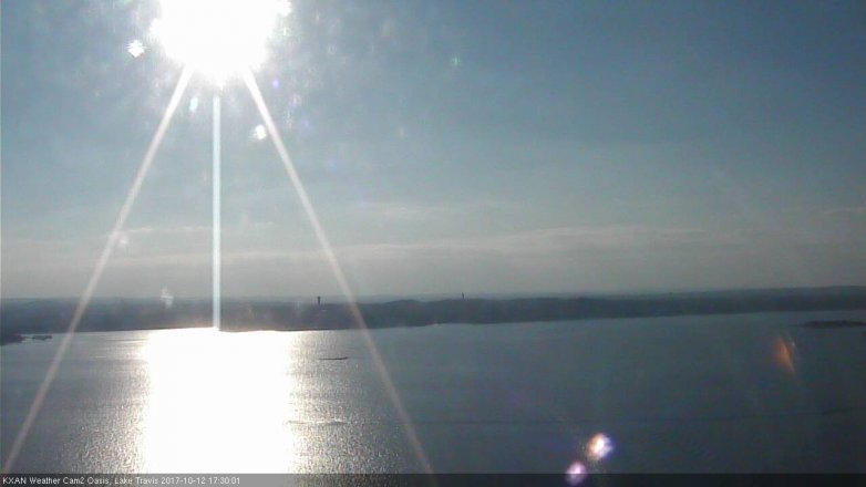 Lake Travis webcam, October 12, 2017 4:50 PM CT