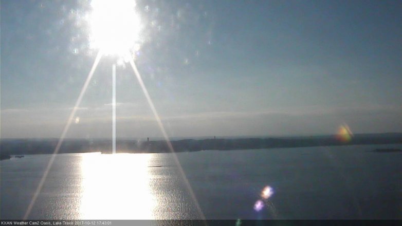 Lake Travis webcam, October 12, 2017 5:00 PM CT