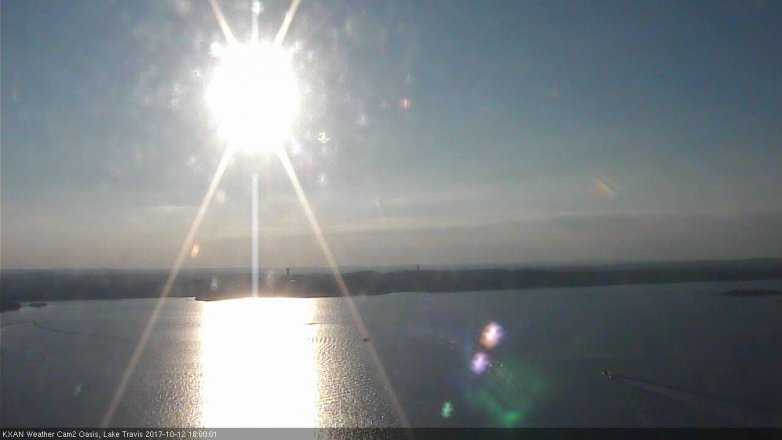 Lake Travis webcam, October 12, 2017 5:25 PM CT