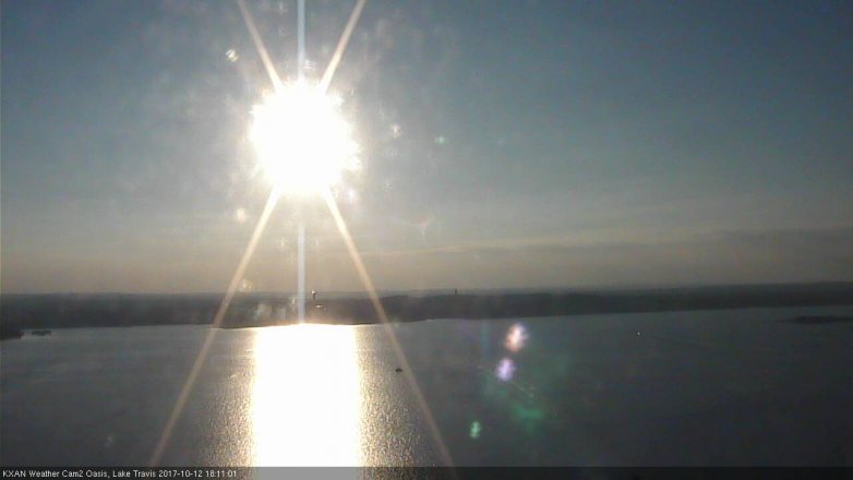 Lake Travis webcam, October 12, 2017 5:35 PM CT
