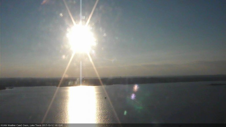 Lake Travis webcam, October 12, 2017 5:45 PM CT