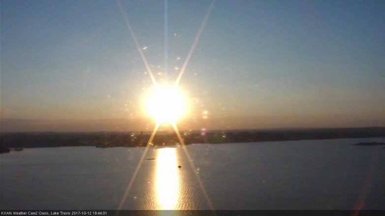 Lake Travis webcam, October 12, 2017 6:10 PM CT