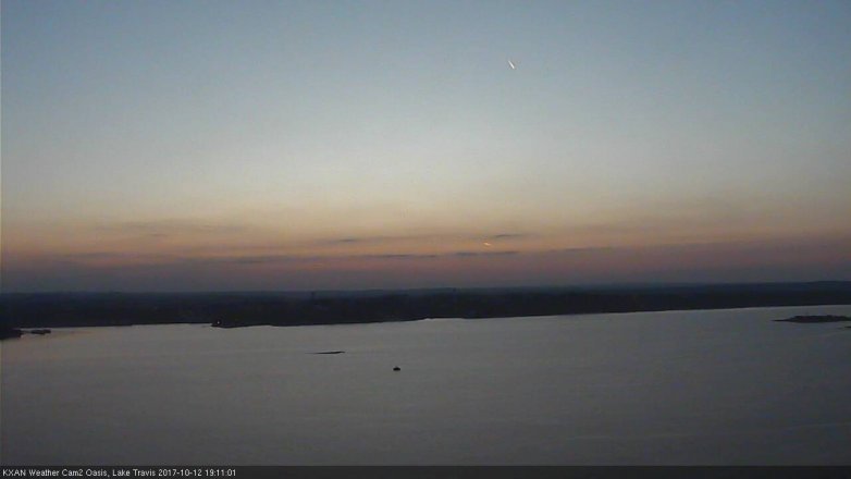 Lake Travis webcam, October 12, 2017 6:20 PM CT