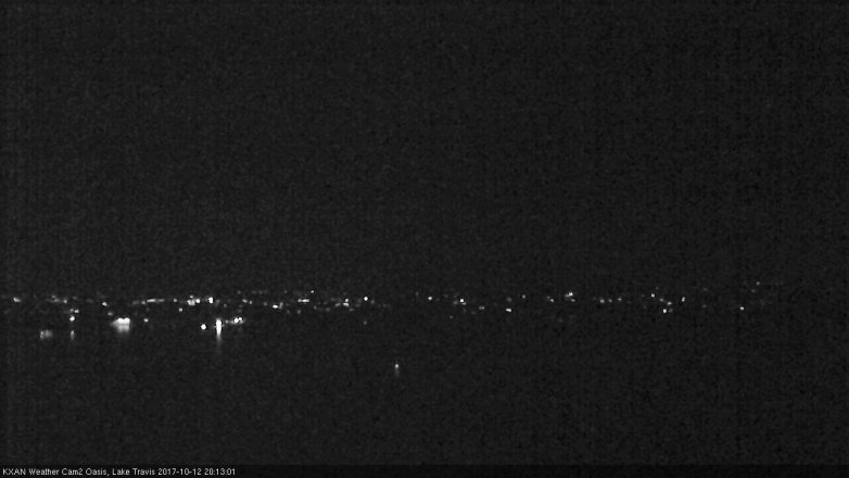 Lake Travis webcam, October 12, 2017 7:25 PM CT