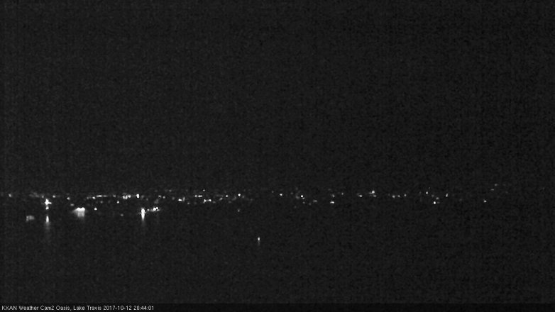 Lake Travis webcam, October 12, 2017 7:50 PM CT