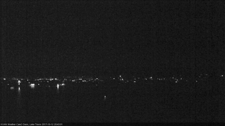 Lake Travis webcam, October 12, 2017 7:55 PM CT