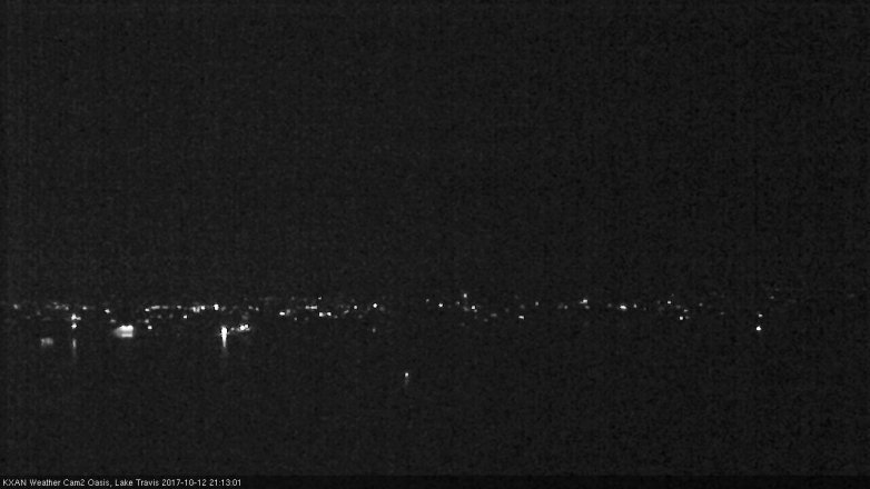 Lake Travis webcam, October 12, 2017 8:45 PM CT
