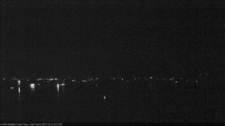 Lake Travis webcam, October 12, 2017 10:25 PM CT