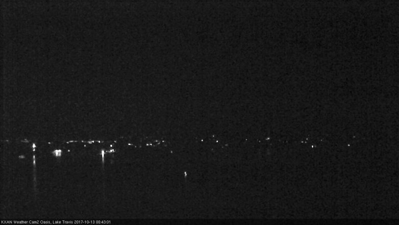 Lake Travis webcam, October 12, 2017 12:00 AM CT