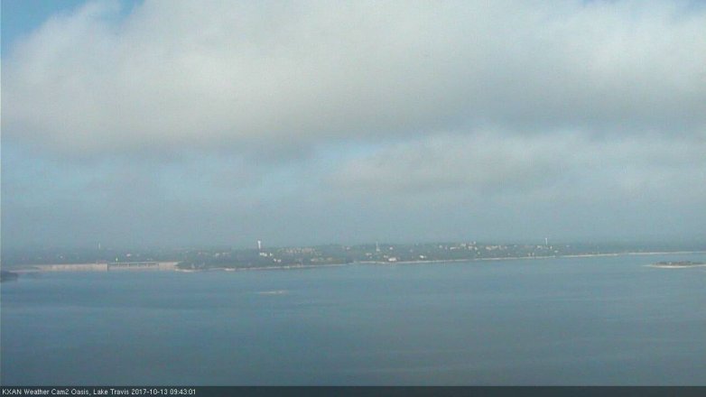 Lake Travis webcam, October 13, 2017 9:00 AM CT