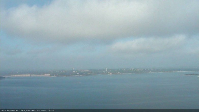 Lake Travis webcam, October 13, 2017 9:10 AM CT