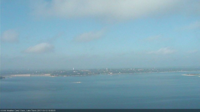 Lake Travis webcam, October 13, 2017 9:15 AM CT