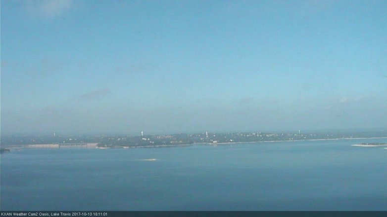 Lake Travis webcam, October 13, 2017 9:20 AM CT