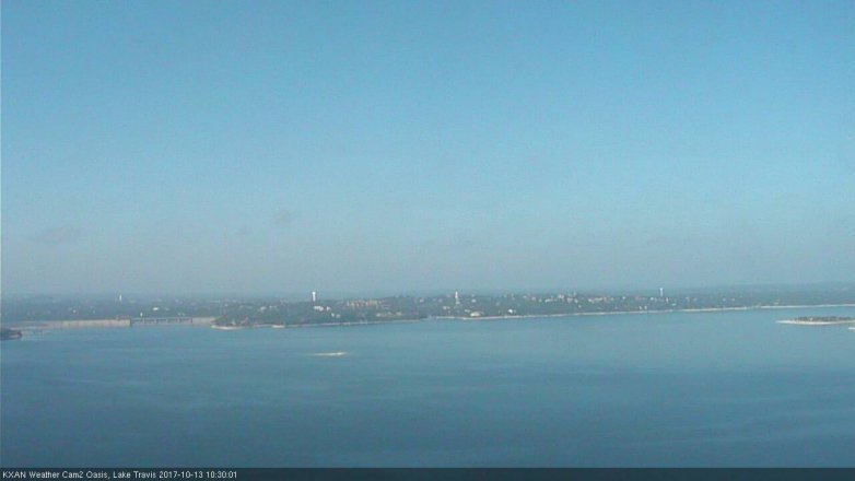Lake Travis webcam, October 13, 2017 9:50 AM CT