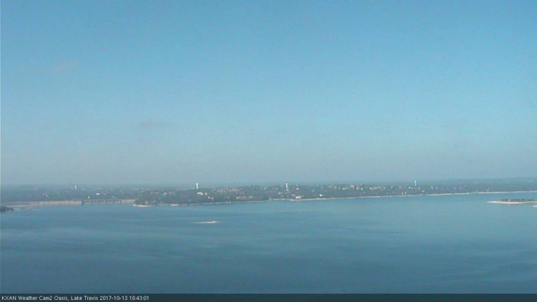 Lake Travis webcam, October 13, 2017 10:10 AM CT