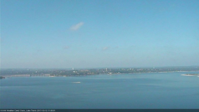 Lake Travis webcam, October 13, 2017 10:20 AM CT