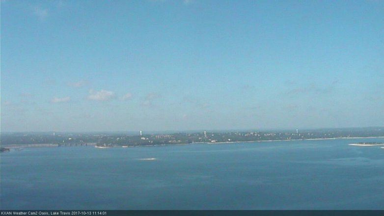 Lake Travis webcam, October 13, 2017 10:30 AM CT