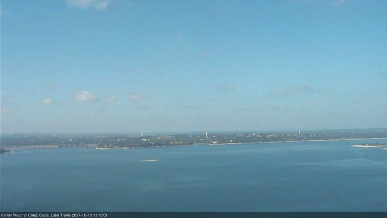 Lake Travis webcam, October 13, 2017 10:35 AM CT