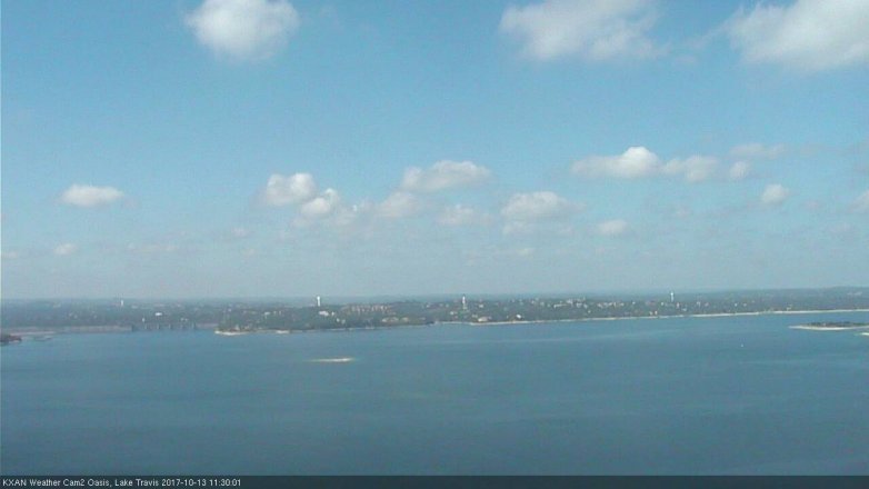 Lake Travis webcam, October 13, 2017 10:50 AM CT