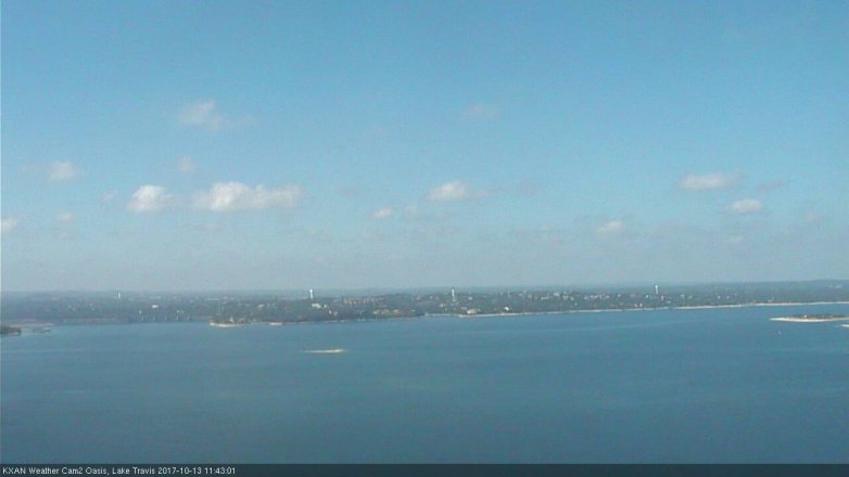 Lake Travis webcam, October 13, 2017 10:55 AM CT