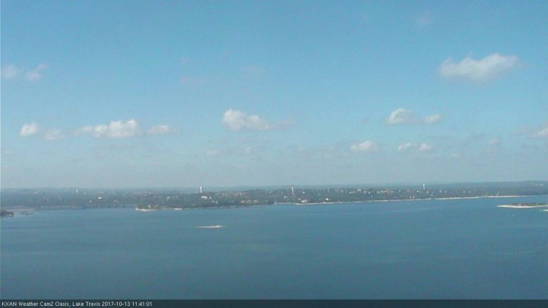 Lake Travis webcam, October 13, 2017 11:05 AM CT