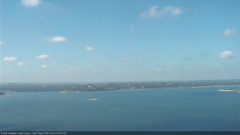 Lake Travis webcam, October 13, 2017 11:40 AM CT