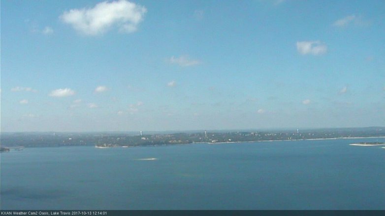Lake Travis webcam, October 13, 2017 11:45 AM CT